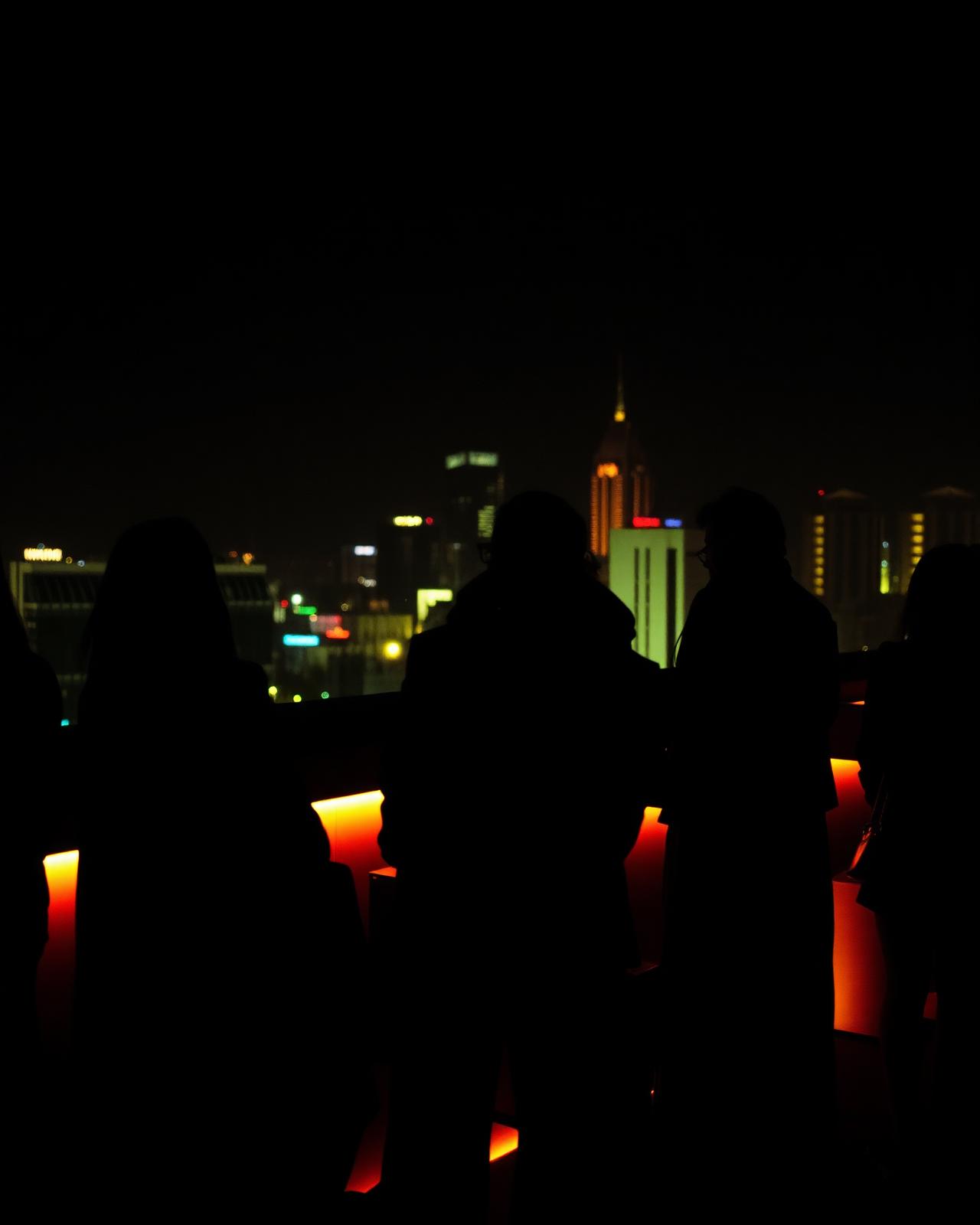 Noche en una azotea de la Ciudad de México